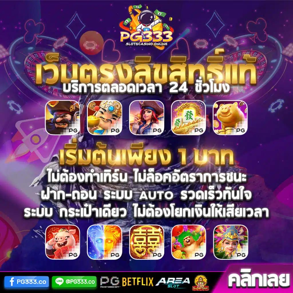 PG Slot Auto Game: คาสิโนออนไลน์ที่ดีที่สุดในไทย 2025